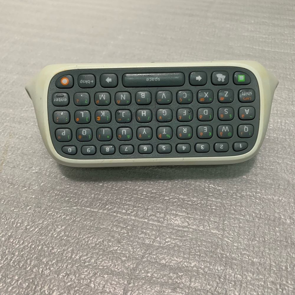Microsoft XBOX 360 Chatpad Keyboard X814365-001 White OEM Genuine (FVS010062)